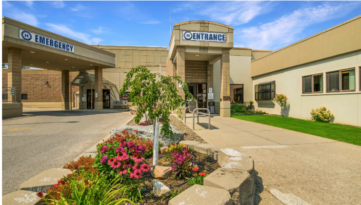 Newport Community Hospital emergency and main entrances